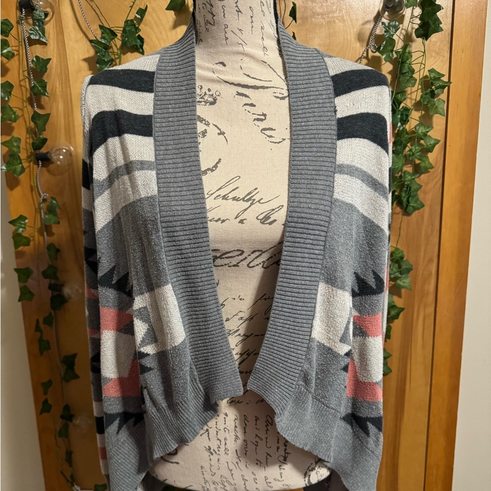 Tribal design cardigan